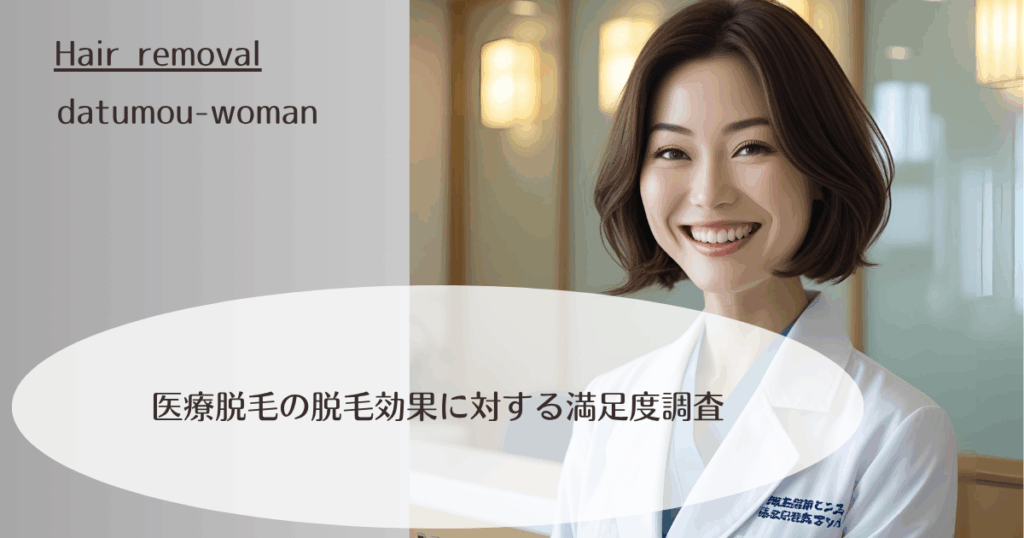 医療脱毛の脱毛効果に対する満足度調査