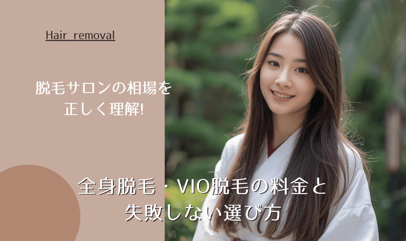 脱毛サロンの相場を正しく理解!全身脱毛・VIO脱毛の料金と失敗しない選び方